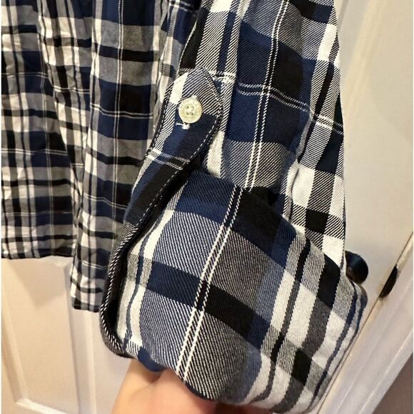 Ralph Lauren XS button down plaid shirt blue - Picture 3 of 6